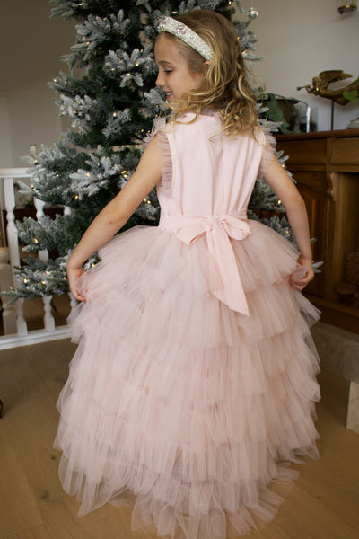 Sapphire in Ballet Pink ~ Luxurious Party Dress