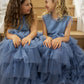 Sapphire in Cornflower Blue ~ Luxurious Party Dress