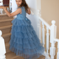 Sapphire in Cornflower Blue ~ Luxurious Party Dress