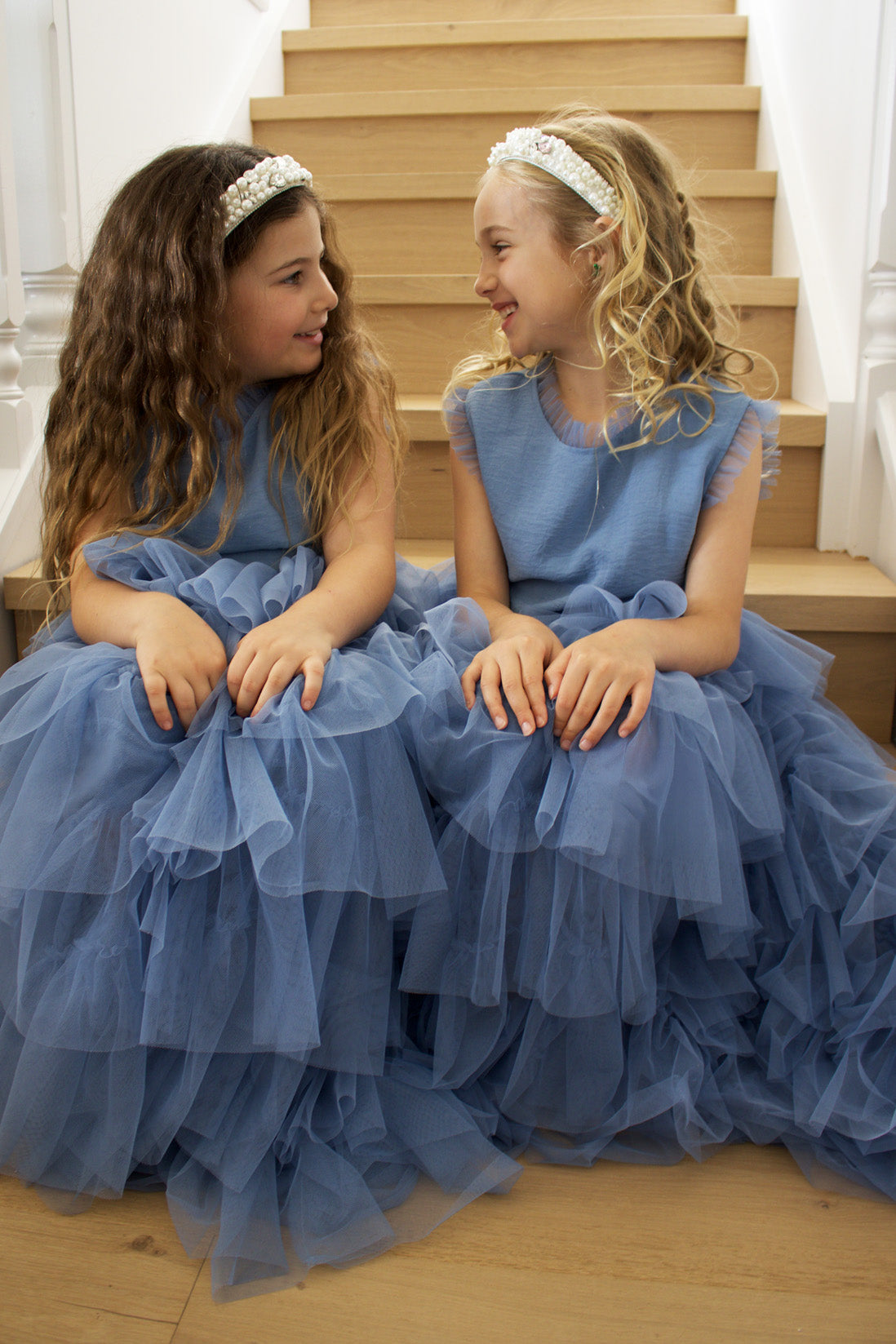 Sapphire in Cornflower Blue ~ Luxurious Party Dress