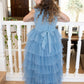 Sapphire (Baby + Toddler) in Cornflower Blue ~ Luxurious Party Dress