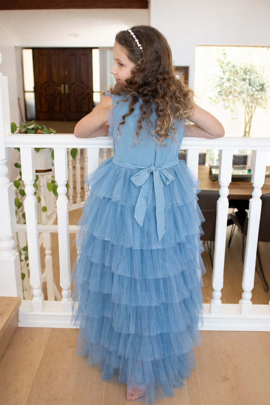 Sapphire in Cornflower Blue ~ Luxurious Party Dress