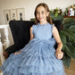 Sapphire (Baby + Toddler) in Cornflower Blue ~ Luxurious Party Dress