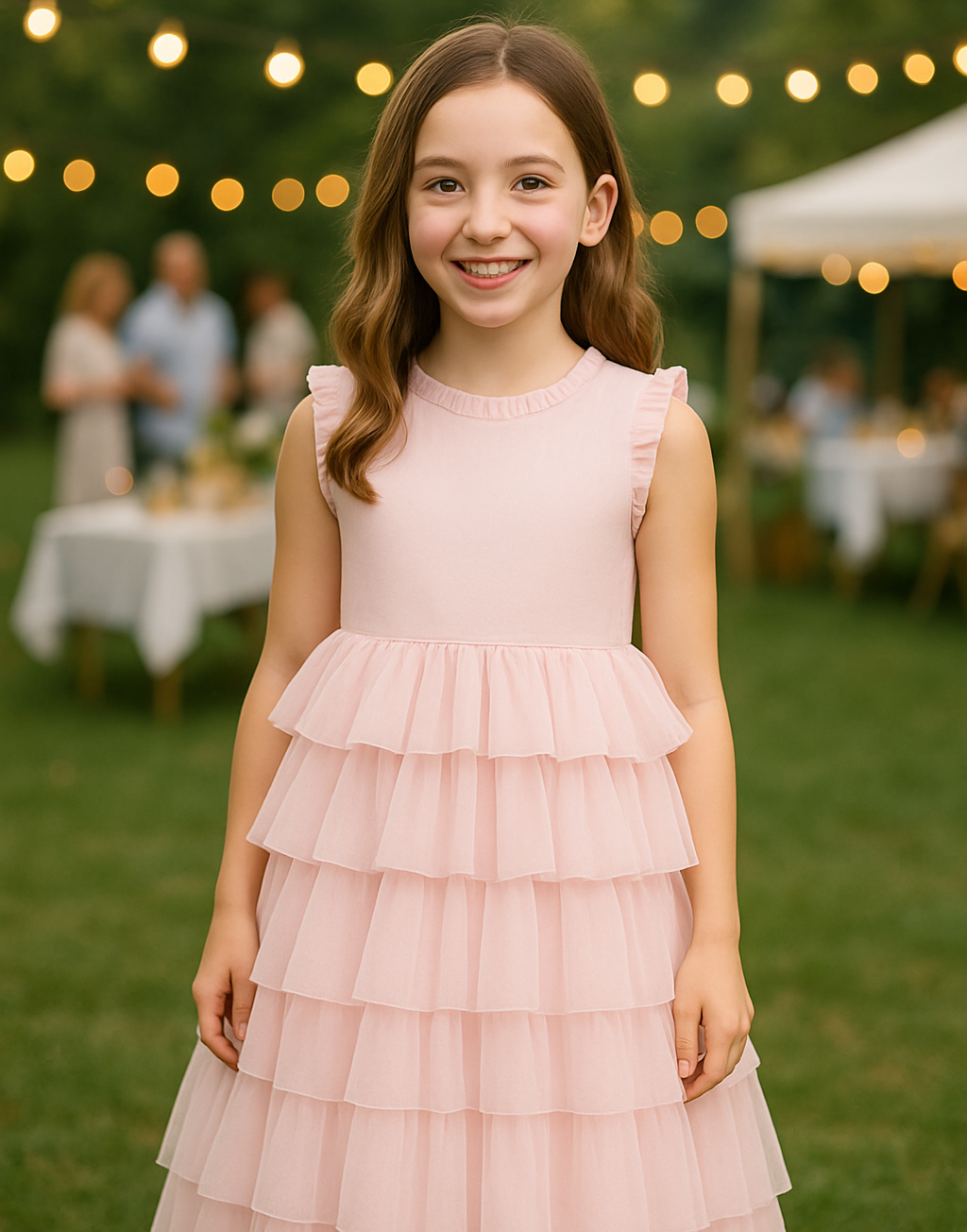 Sapphire in Ballet Pink ~ Luxurious Party Dress