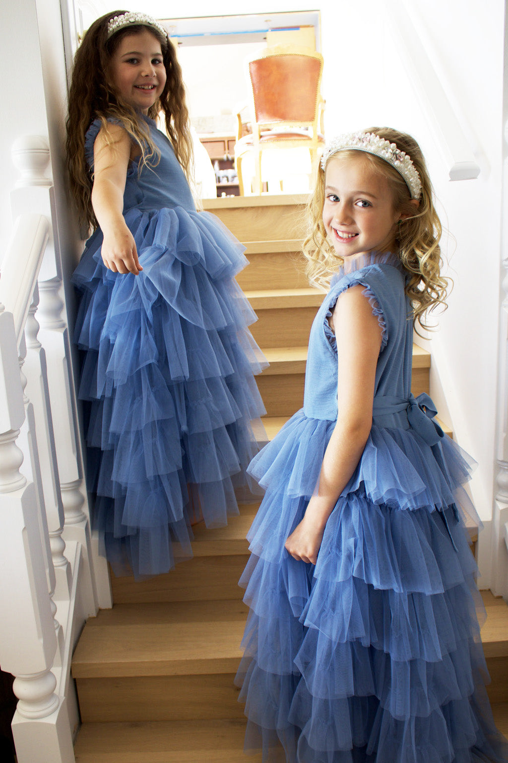 Sapphire in Cornflower Blue ~ Luxurious Party Dress