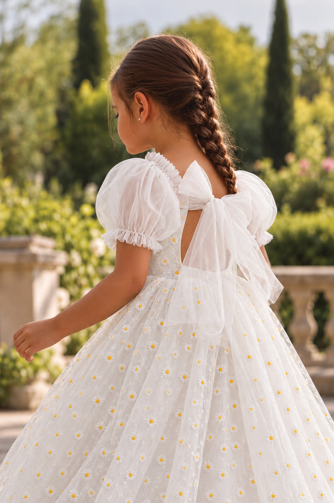 Savannah in Yellow + White ~ Party Dress