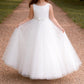 Selena in Ivory White - Flower Girl or Ceremonial Dress