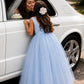 Selena in Powder Blue - Flower Girl or Ceremonial Dress