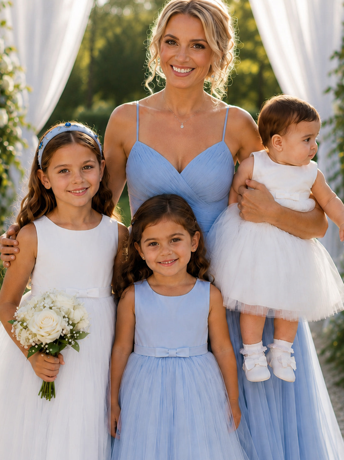 Selena in Ivory White - Flower Girl or Ceremonial Dress