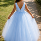 Selena in Powder Blue - Flower Girl or Ceremonial Dress
