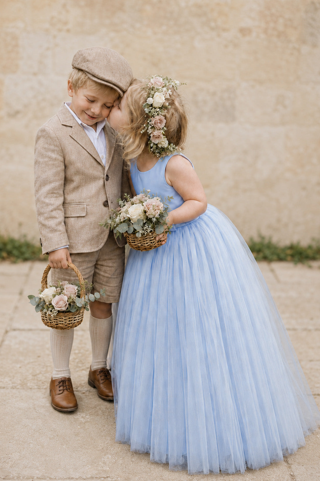 Selena in Powder Blue - Flower Girl or Ceremonial Dress