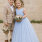 Selena in Powder Blue - Flower Girl or Ceremonial Dress