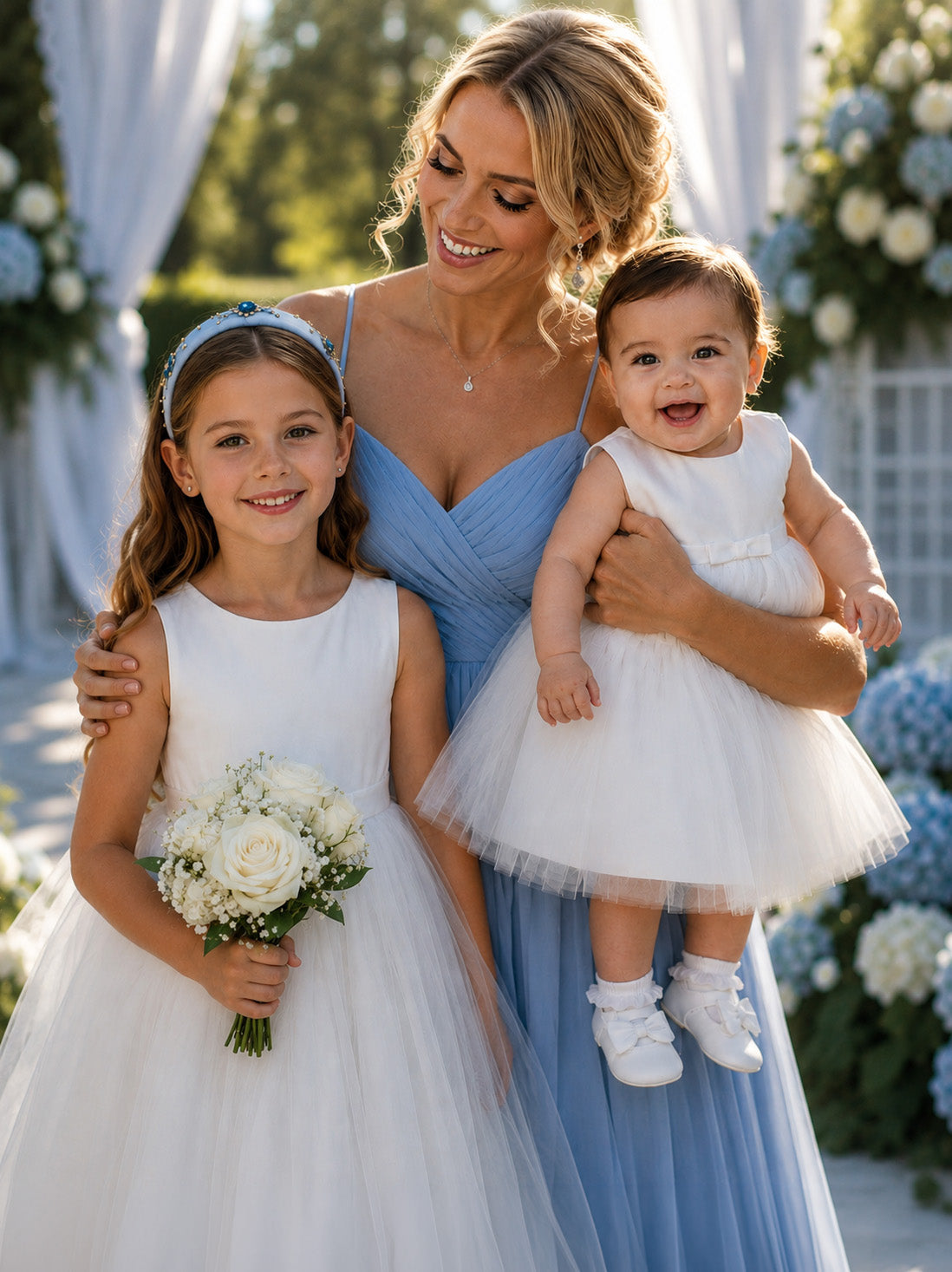 Selena in Ivory White - Flower Girl or Ceremonial Dress