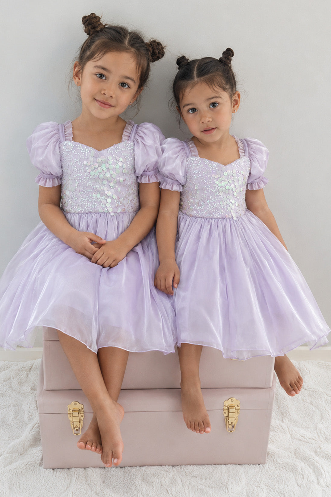 Seraphina Sea Pearl Party Girl Dress in Lilac
