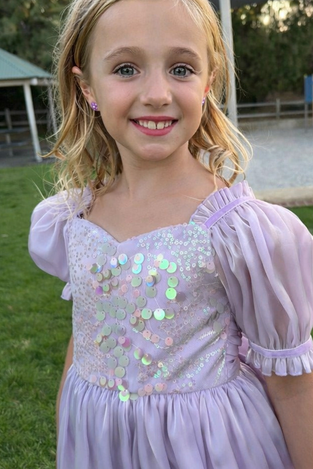 Seraphina Sea Pearl Party Girl Dress in Lilac
