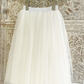 Enchanted Ruffle Tutu in Cotton Ivory White