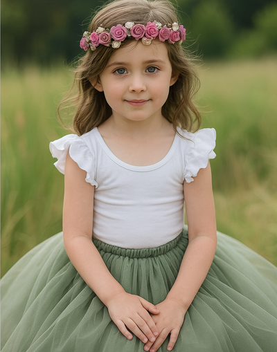 Enchanted Ruffle Tutu in Apple Green