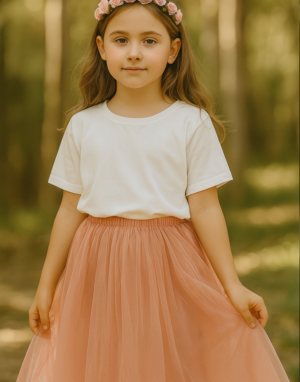 Enchanted Ruffle Tutu in Dusty Rose