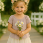Enchanted Ruffle Tutu in Cotton Ivory White