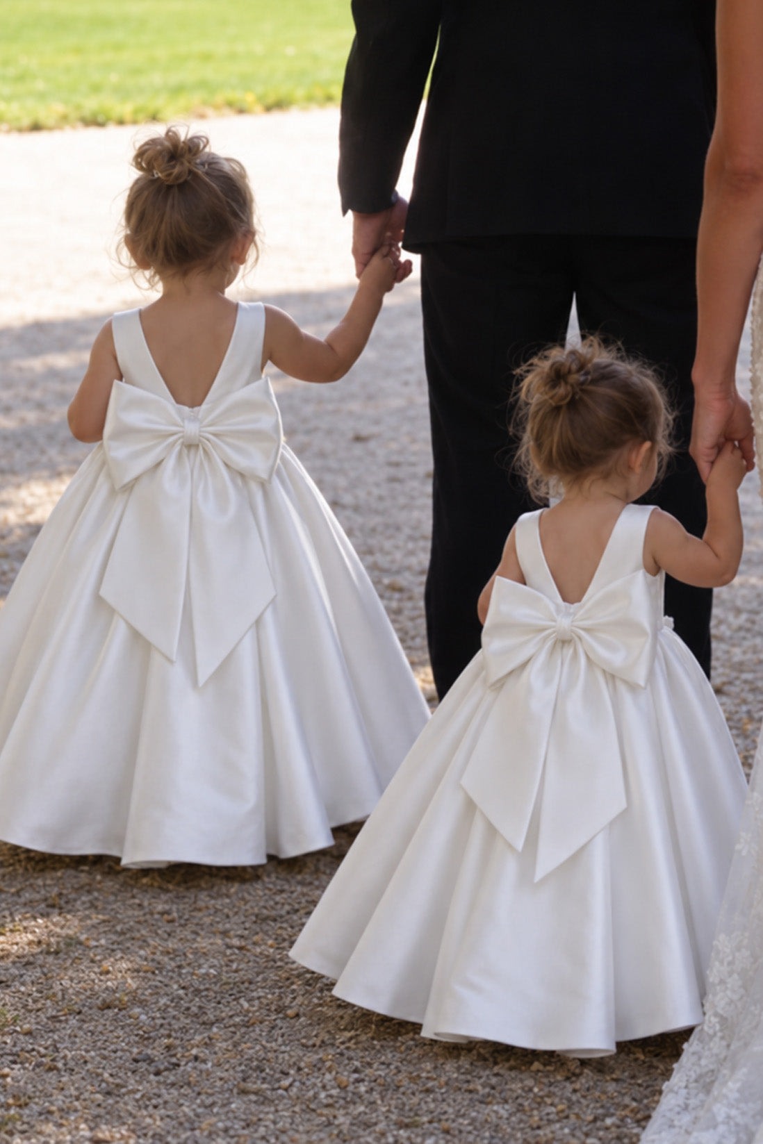 Victoria in Ivory White - Flower Girl or Ceremonial Dress
