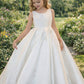 Victoria in Ivory White - Flower Girl or Ceremonial Dress