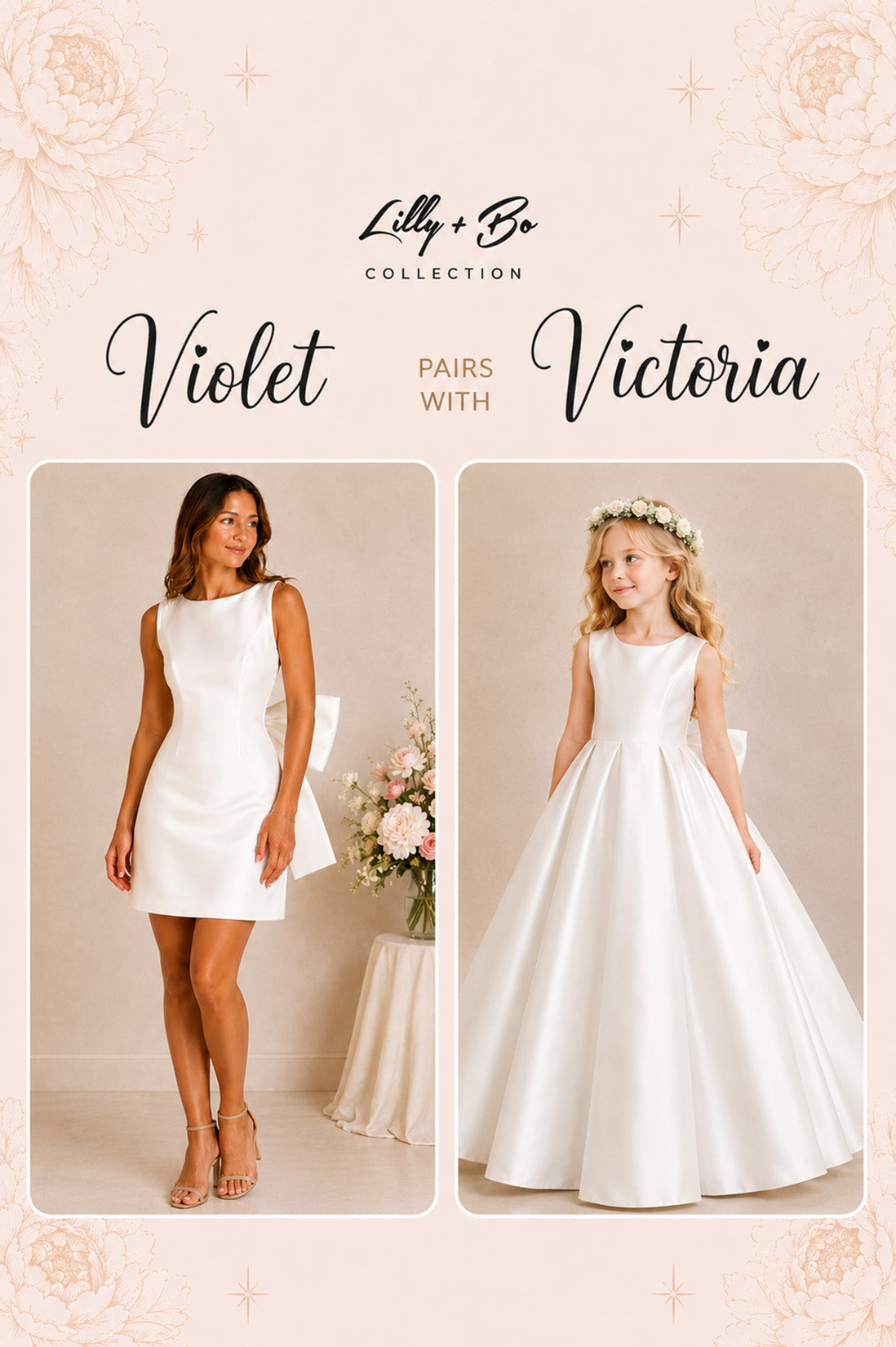 Victoria in Ivory White - Flower Girl or Ceremonial Dress
