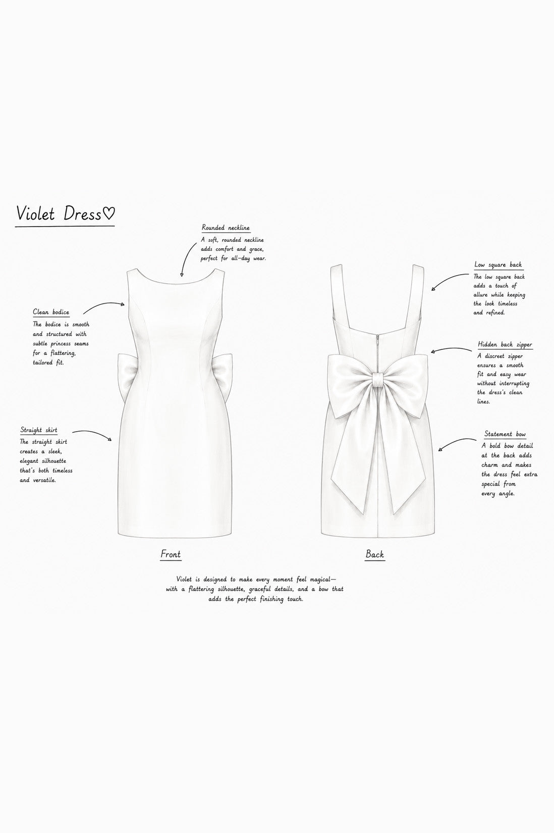 Preorder Violet in Ivory White - Party Girl or Ceremonial Dress