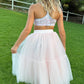 Willow Tutu in Ballet Pink + Pink Satin Drawstring Bag