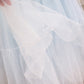 Willow Tutu in Porcelain Sky + Pink Satin Drawstring bag