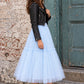 Willow Tutu in Porcelain Sky + Pink Satin Drawstring bag
