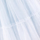 Willow Tutu in Porcelain Sky + Pink Satin Drawstring bag
