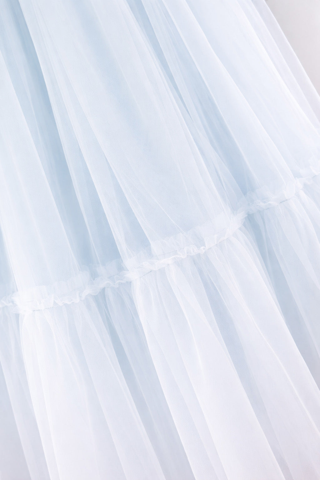 Willow Tutu in Porcelain Sky + Pink Satin Drawstring bag