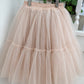 Willow Tutu in Buttercream + Pink Satin Drawstring Bag