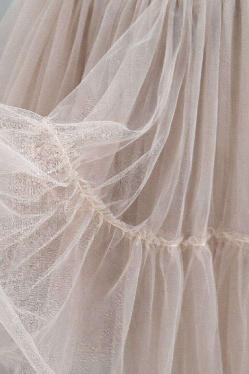 Willow Tutu in Buttercream + Pink Satin Drawstring Bag