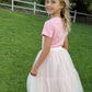 Willow Tutu in Ballet Pink + Pink Satin Drawstring Bag