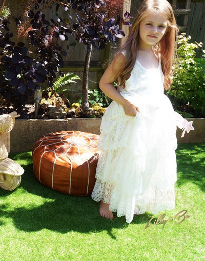 Aphrodite ~ Luxurious Ivory Lace Dress ~  Flower Girl | Party Dress