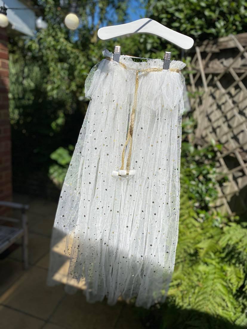 Alicia Cape ~ A Perfect Christmas Gift For Girls with a Pink Satin Drawstring Bag