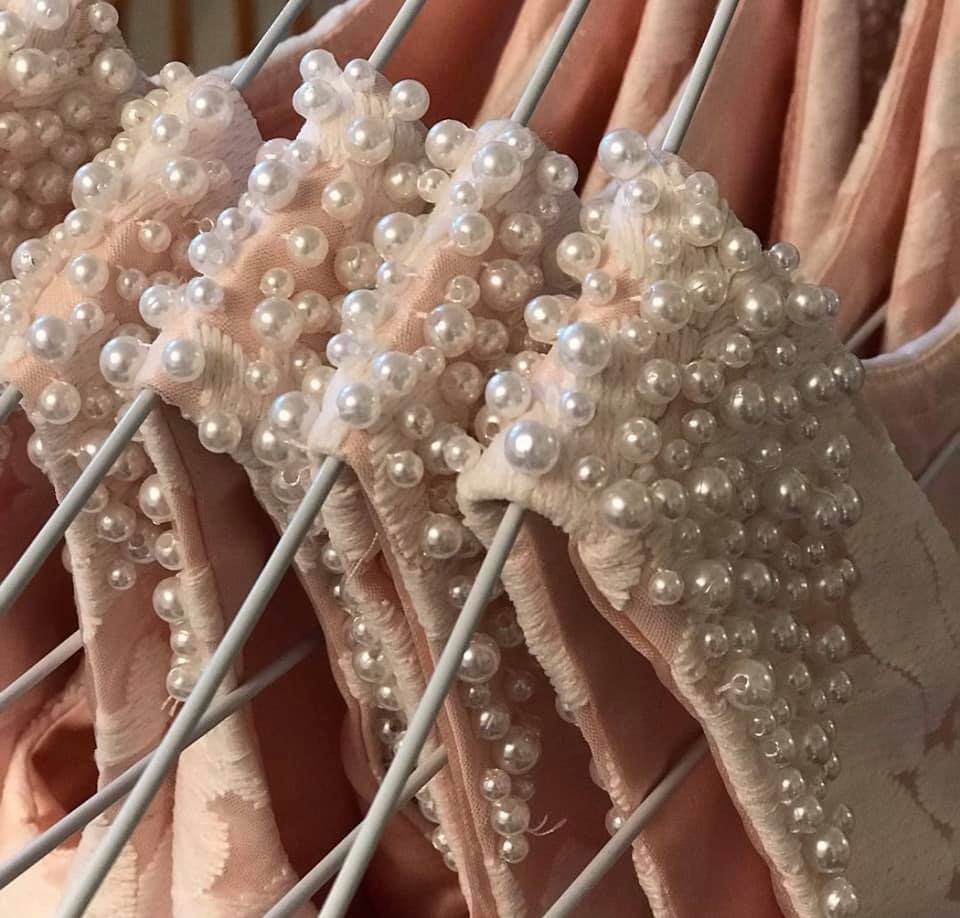 Maryanne Baby Pink + Ivory White Skirt - Flower Girl Dress