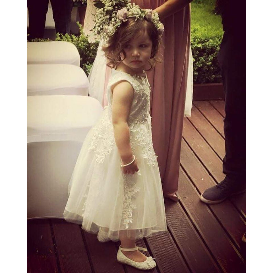 Naomi in Ivory ~ Flower Girl or Communion Dress