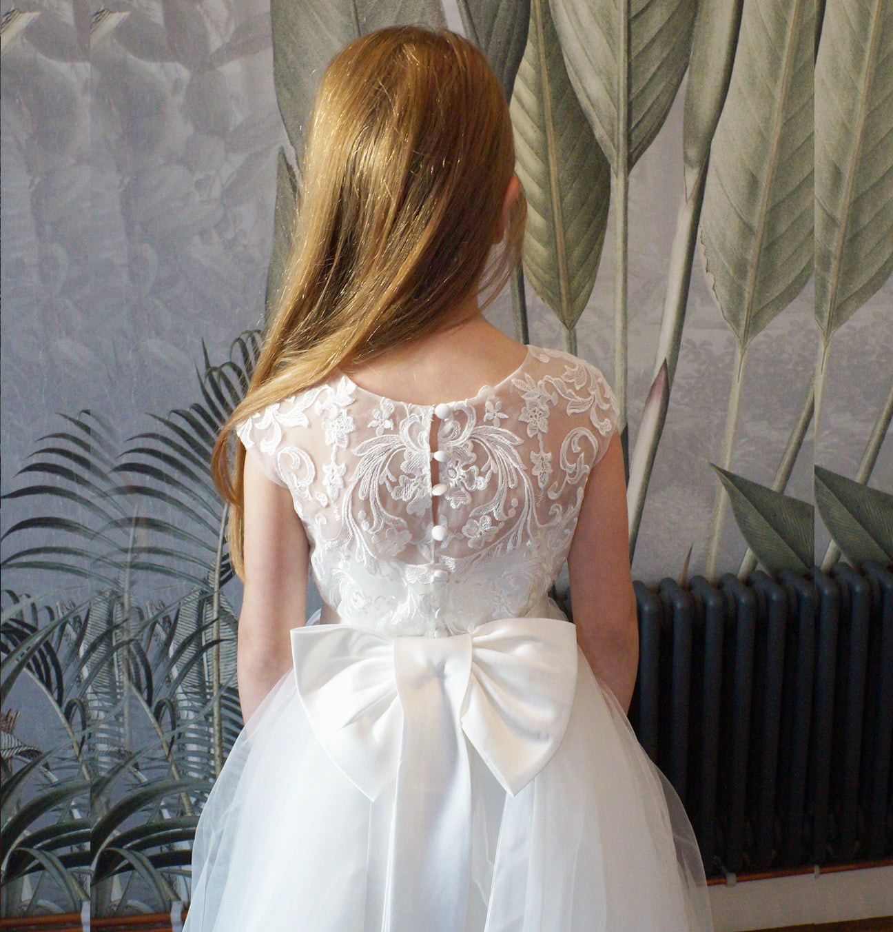Ameria in White - Flower Girl | Communion Dress