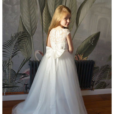 Ameria in White - Flower Girl | Communion Dress