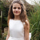 Autumn in Brilliant White ~ Flower Girl Dress