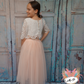 Ava in Blush ~ Luxurious Tulle & Lace Two-Piece