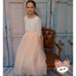 Ava in Blush ~ Luxurious Tulle & Lace Two-Piece