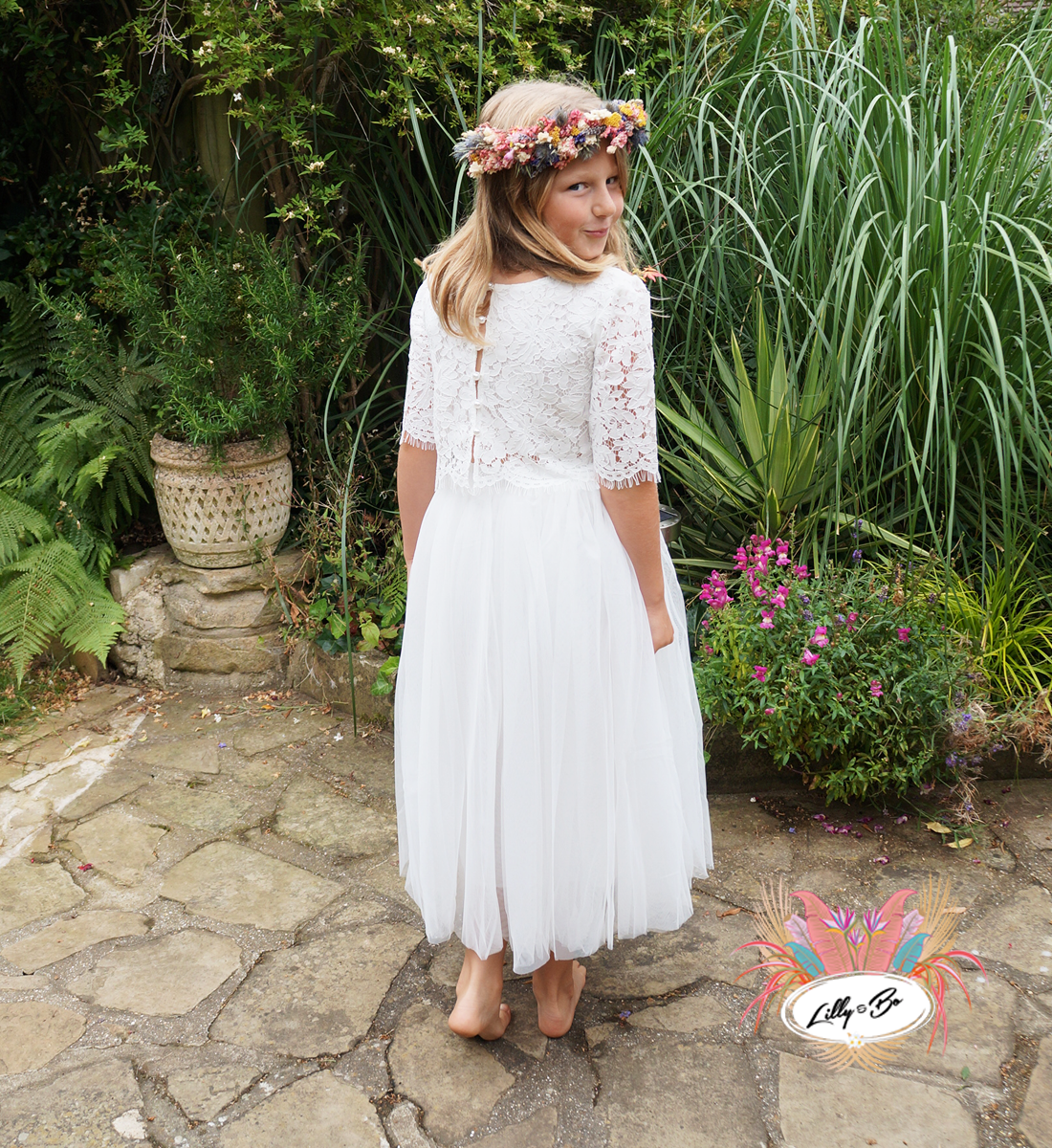 Ava in Blush ~ Luxurious Tulle & Lace Two-Piece