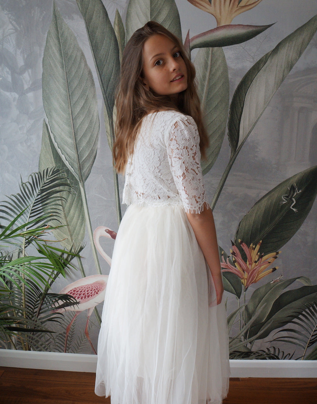 Ava in Blush ~ Luxurious Tulle & Lace Two-Piece