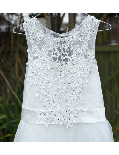 Celine in White ~ Flower Girl | Communion Dress