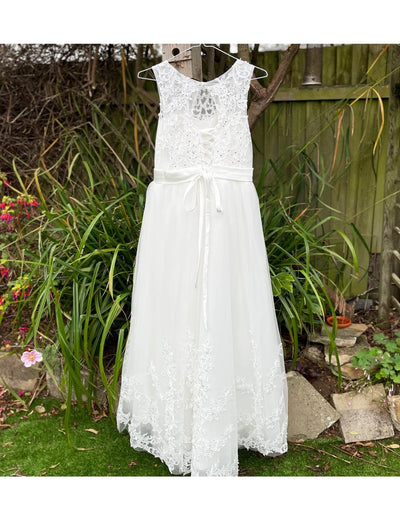 Celine in White ~ Flower Girl | Communion Dress