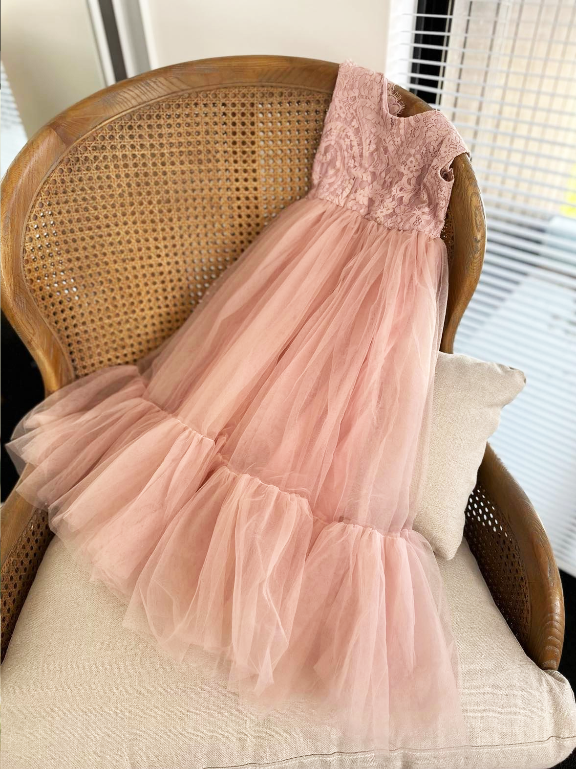 Flora in Dusty Rose ~ Party or Flower Girl Dress
