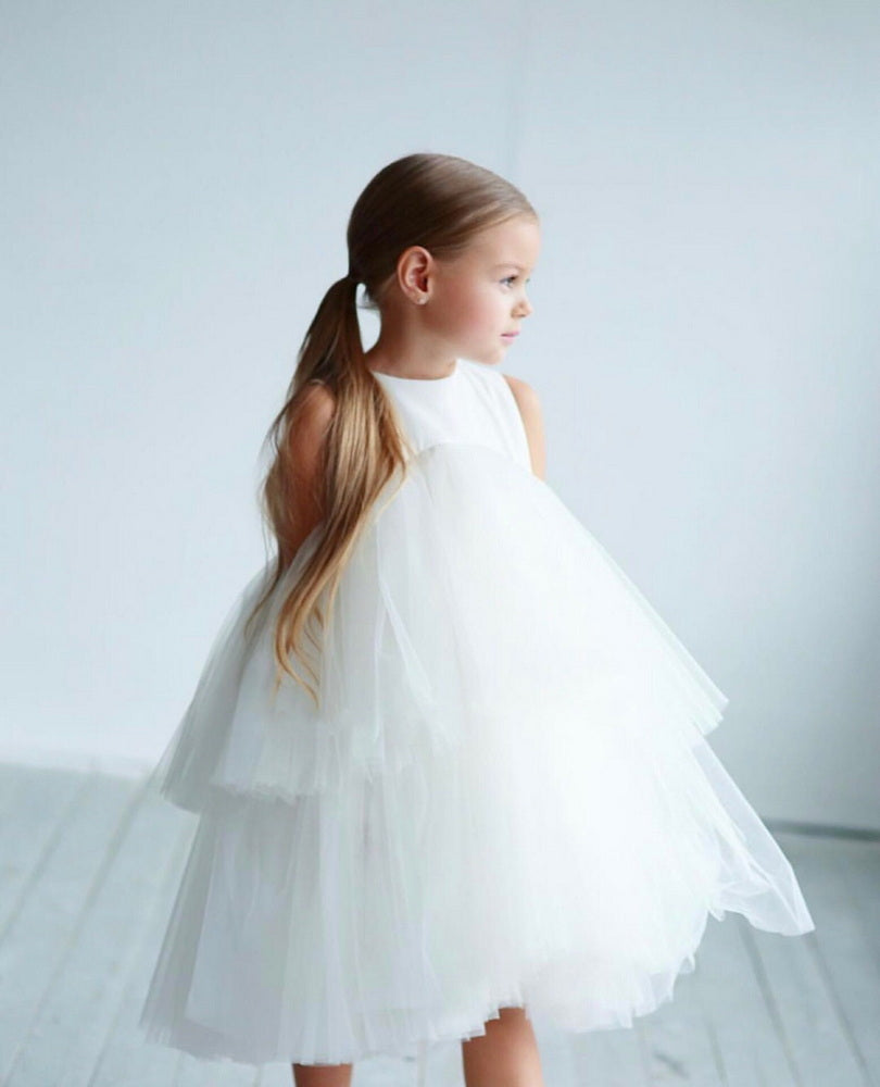 Mia in Ivory ~ Party or Flower Girl Dress